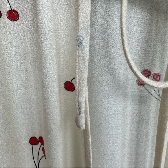 Reformation Raquel Cherry Print Wrap Dress Tart Sz XS - Picture 15 of 16